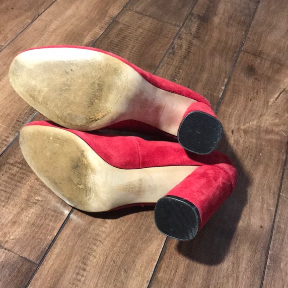 Christmas Red block heels - Picture 6 of 8